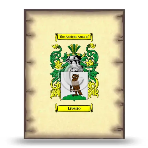 Liverio Coat of Arms Print