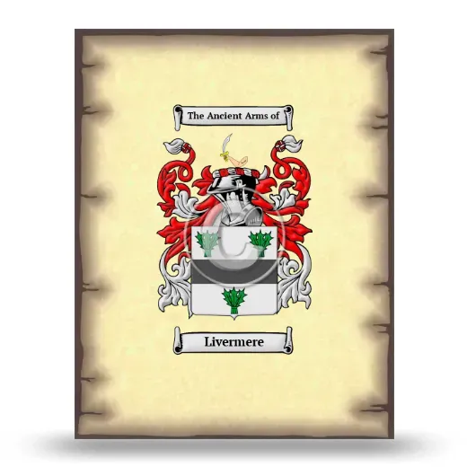 Livermere Coat of Arms Print