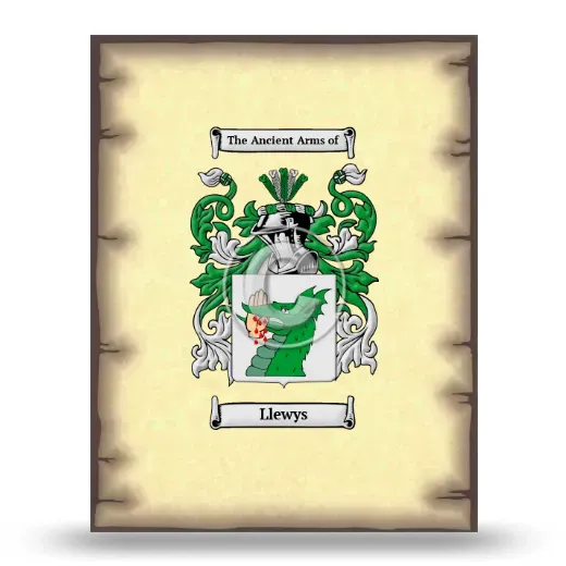 Llewys Coat of Arms Print
