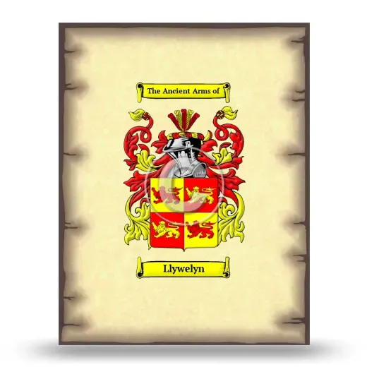 Llywelyn Coat of Arms Print