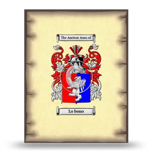 Lo bono Coat of Arms Print