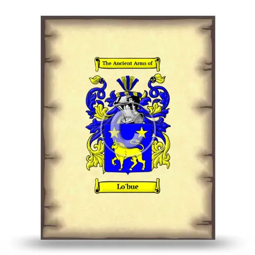 Lo'bue Coat of Arms Print
