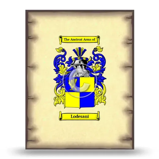 Lodesani Coat of Arms Print