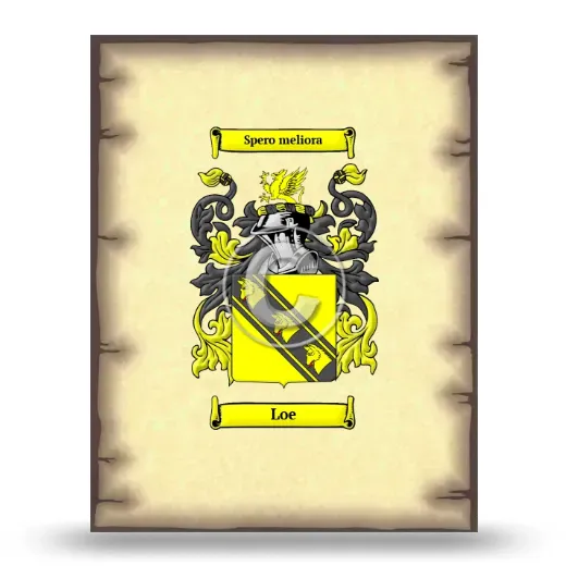 Loe Coat of Arms Print