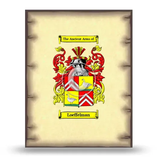 Loeffelman Coat of Arms Print