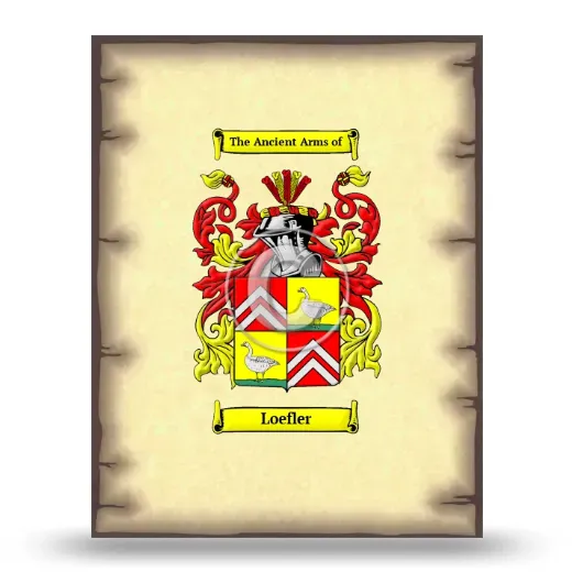 Loefler Coat of Arms Print
