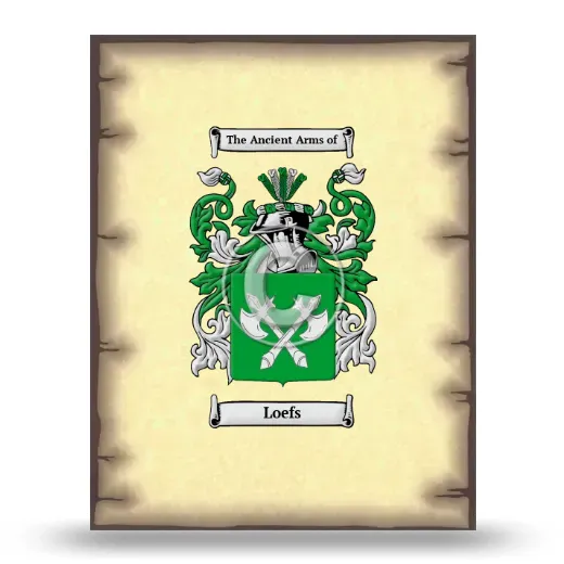 Loefs Coat of Arms Print