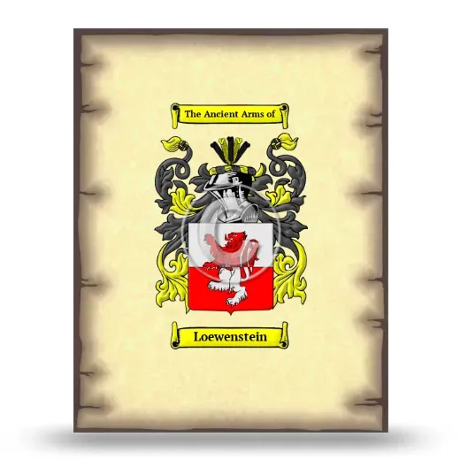 Loewenstein Coat of Arms Print