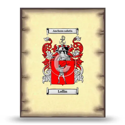 Loflin Coat of Arms Print