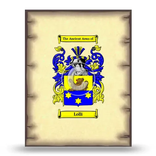 Lolli Coat of Arms Print