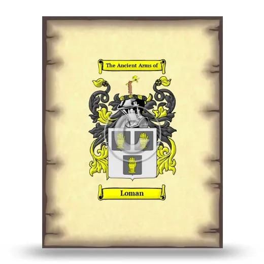 Loman Coat of Arms Print