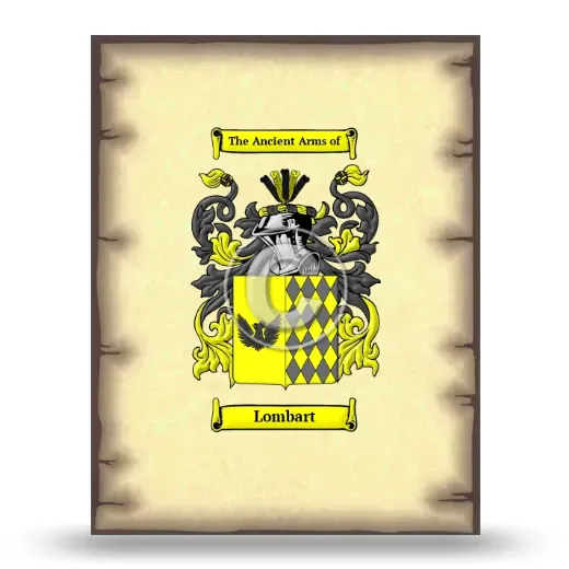 Lombart Coat of Arms Print
