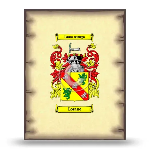 Lorane Coat of Arms Print