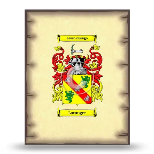 Loranger Coat of Arms Print