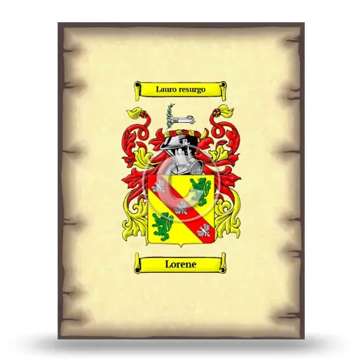 Lorene Coat of Arms Print