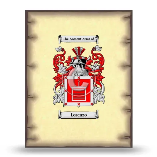 Lorenzo Coat of Arms Print