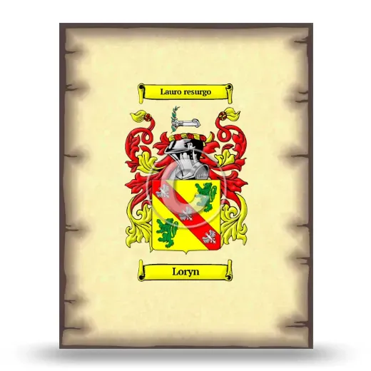 Loryn Coat of Arms Print