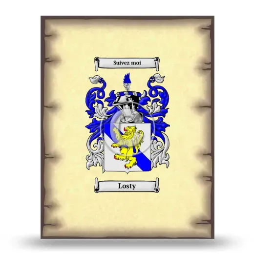 Losty Coat of Arms Print
