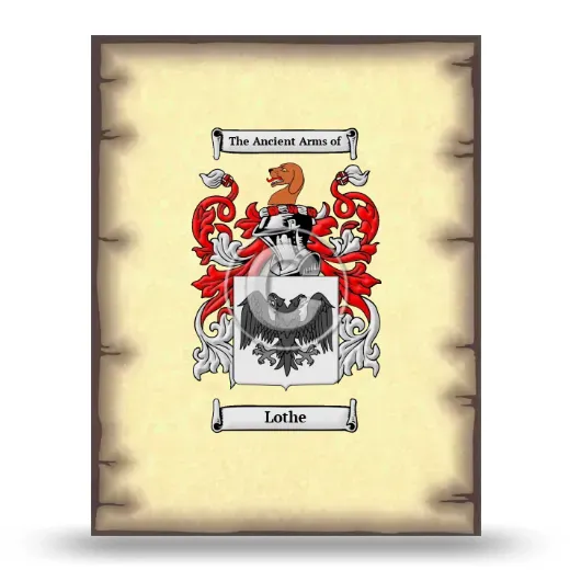Lothe Coat of Arms Print