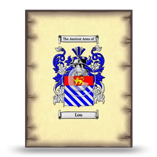 Lou Coat of Arms Print