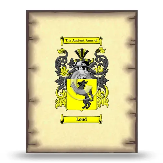 Loud Coat of Arms Print