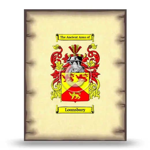 Lounsbury Coat of Arms Print