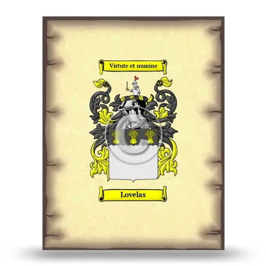 Lovelas Coat of Arms Print