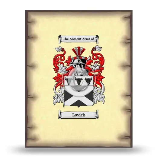 Lovick Coat of Arms Print