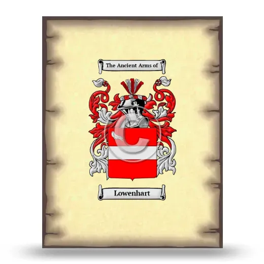 Lowenhart Coat of Arms Print