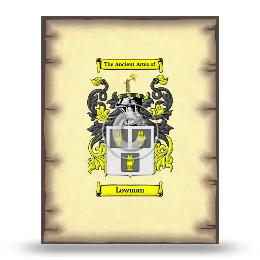 Lowman Coat of Arms Print