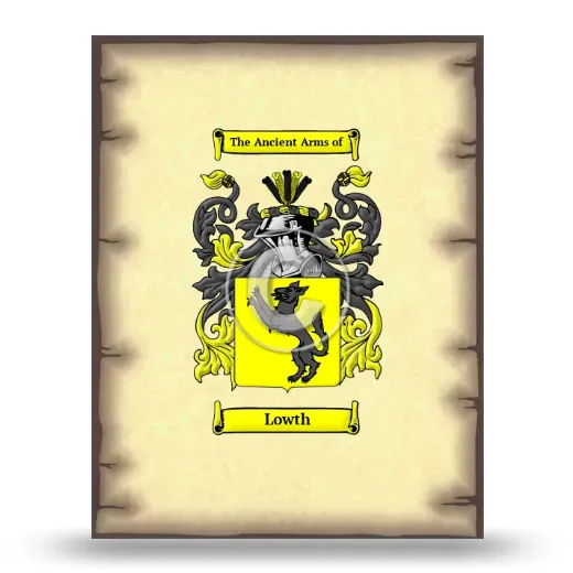 Lowth Coat of Arms Print