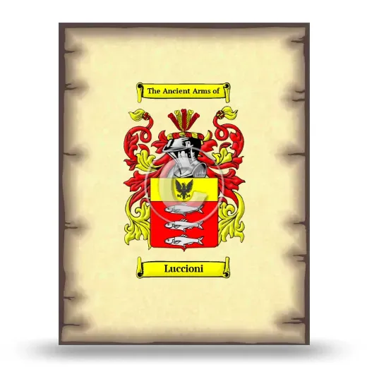 Luccioni Coat of Arms Print
