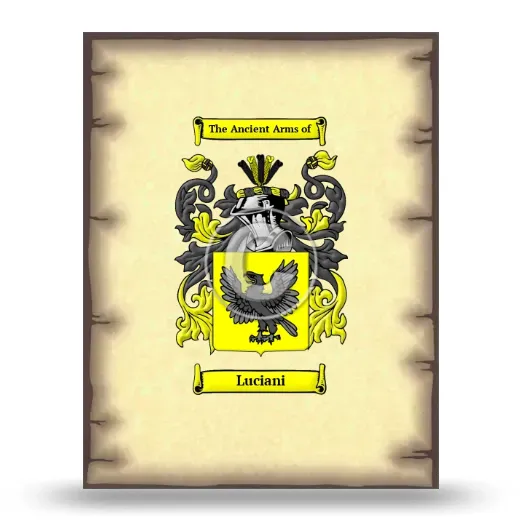 Luciani Coat of Arms Print