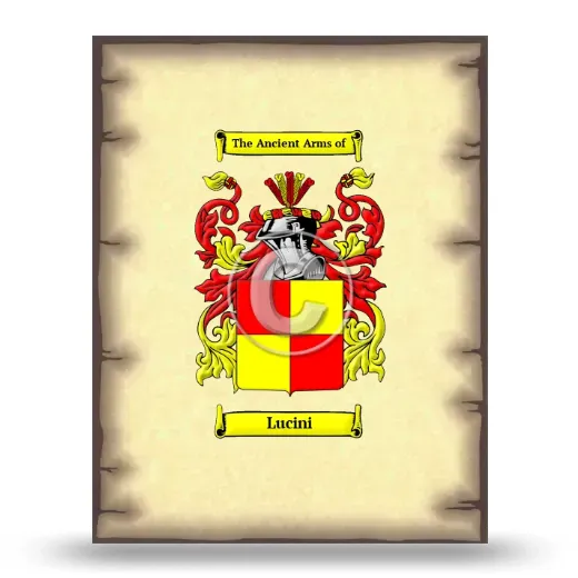 Lucini Coat of Arms Print