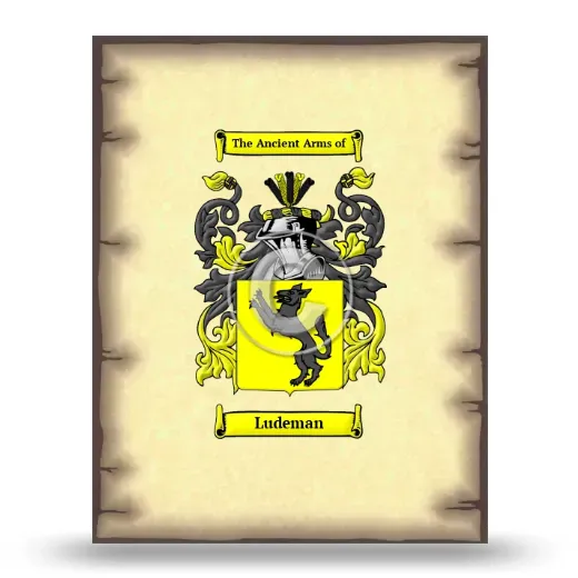 Ludeman Coat of Arms Print