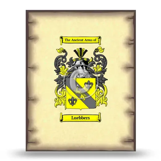 Luebbers Coat of Arms Print
