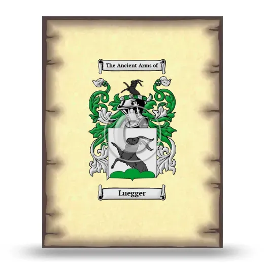 Luegger Coat of Arms Print