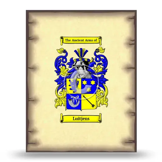 Luitjens Coat of Arms Print