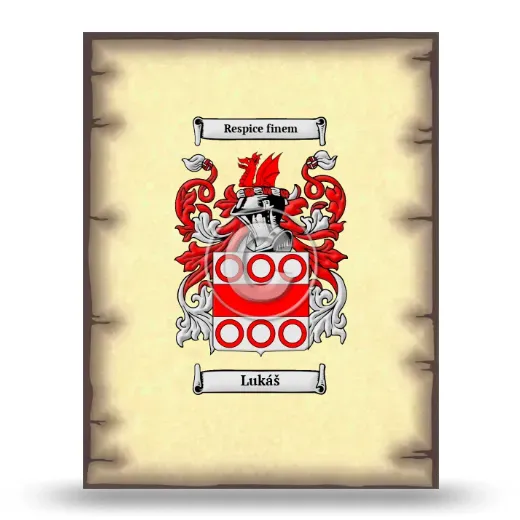 Lukáš Coat of Arms Print