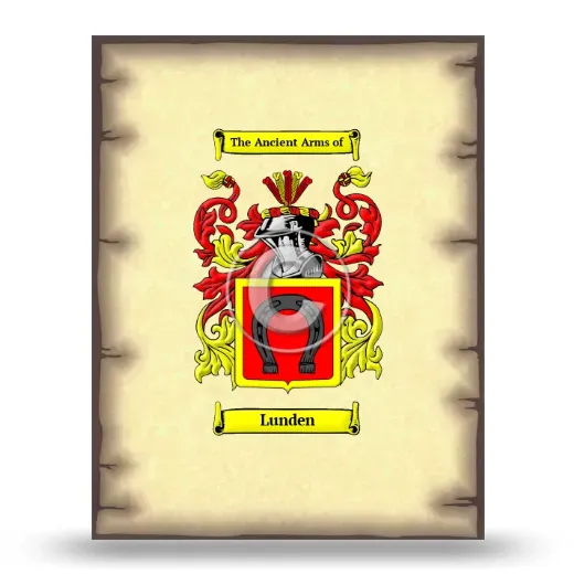 Lunden Coat of Arms Print