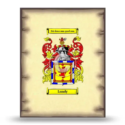 Lundy Coat of Arms Print