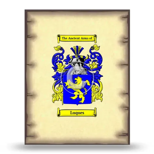 Luques Coat of Arms Print