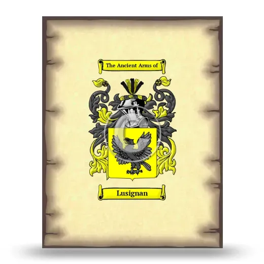 Lusignan Coat of Arms Print