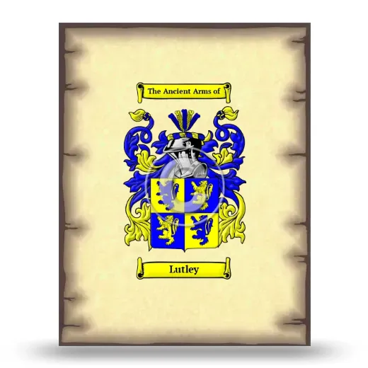 Lutley Coat of Arms Print