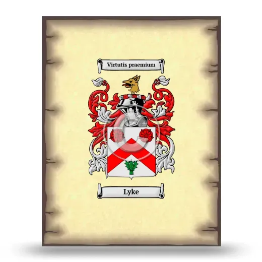 Lyke Coat of Arms Print