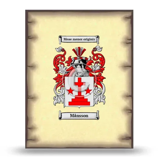 Månsson Coat of Arms Print