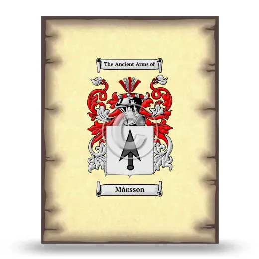 Månsson Coat of Arms Print