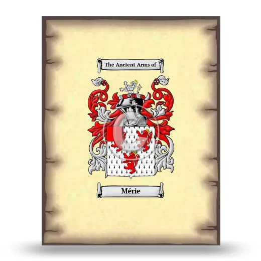 Mérie Coat of Arms Print