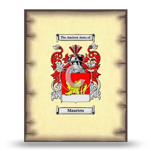 Maarten Coat of Arms Print