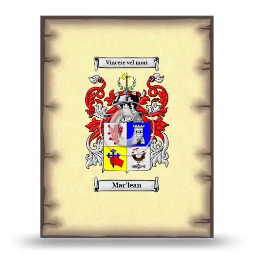 Mac'lean Coat of Arms Print